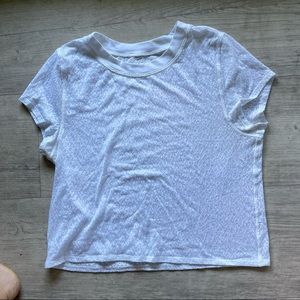 Lululemon sheer burn out crop tee